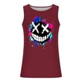 thumbnail image 4 of hlysgo Sleeveless T Shirts for Men Funny Graphic Tank Tops Summer Beach Vacation Sleeveless Shirts Running Workout Tank Tops Wine,Size XL, 4 of 5