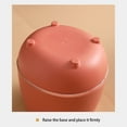 thumbnail image 5 of Small Trash Can with Lid, Mini Trash Can for Bathroom, Office and Bedroom, Small Bathroom Garbage Can with Swing Top, Compact Waste Basket for Desk, Dorm & Home, Orange - Xuniizn, 5 of 8