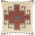 thumbnail image 2 of Gada GAD-002 18"H x 18"W Square Pillow Cover Beige/Rust/Khaki/Camel/Teal/Brown, 2 of 6