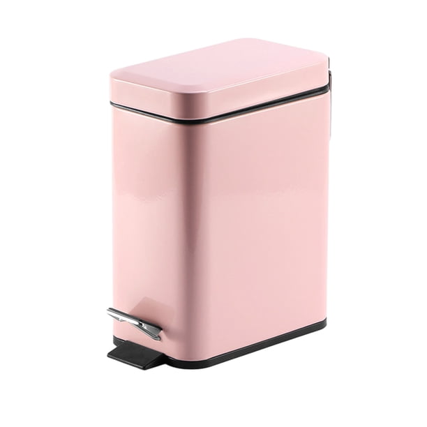 Bearachild Basura - Ahorro de espacio Innovador Ligero - Almacenamiento de basura Bote de basura de baño efectivo Bote de basura de cocina Suministros de limpieza para el hogar rosa