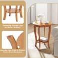 thumbnail image 4 of 2 PCS 2-Tier Durable End Table 18" Round Compact Sofa Side Nightstand w/ Storage Shelf, 4 of 9