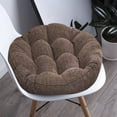 thumbnail image 2 of Btomtd Solid Color Chair Cushions with Thickened Filling, Versatile Seat Pads for Kitchen Dining Chairs, Durable Patio Seat Cushion for Indoor and Outdoor Use, Size 17", Coffee, 2 of 6