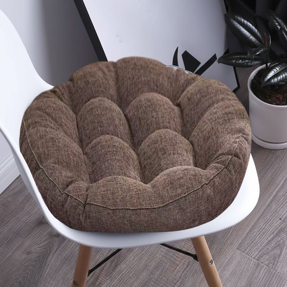 Seat Cushion under $5! CQCYD Linen Seat Cushion for Chair, Thickened Comfort Pad for Dining Patio, Soft Support Pillow for Kitchen Office Home Use