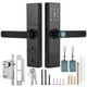 thumbnail image 2 of Cerradura inteligente Bling Bling con huella dactilar pantalla táctil WiFi, 2 of 14