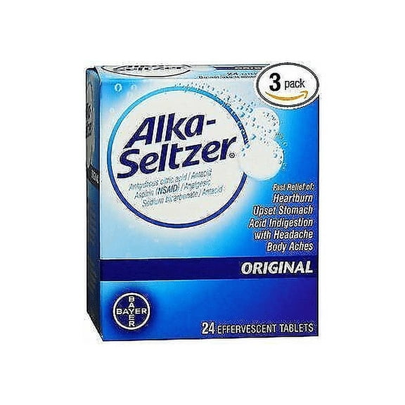 Alka-Seltzer Effervescent Tablets Original 24