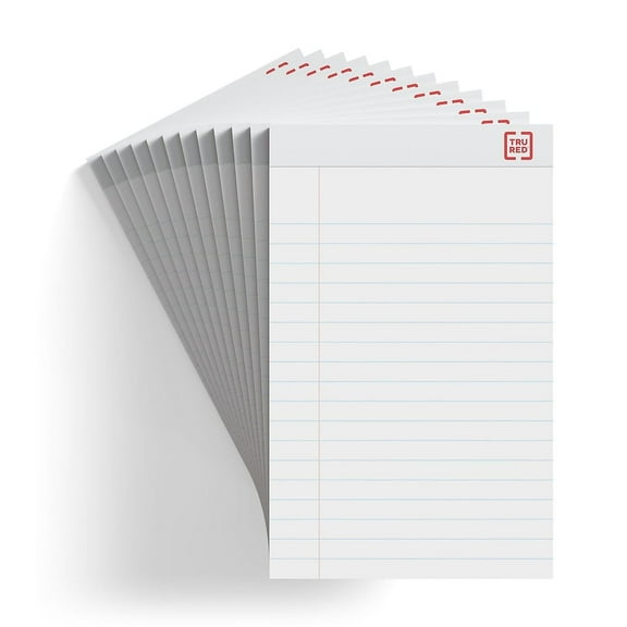 Sustainable Earth Notepads 5" x 8" Wide White 50 Sheets/Pad 12 Pads/PK (19938) 886428