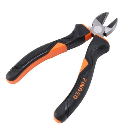 

FINDER 6 Inch Diagonal Pliers Crimping Tool Wire Stripper Multi Tools Chrome Vanadium Steel Diagonal Side Cutting Pliers Wire Cutter