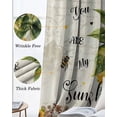 thumbnail image 3 of Sunflower Kitchen Curtains Vintage Summer Botanical Yellow Floral Pastoral Cafe Short Curtains for Bathroom Blackout Window Curtain Small Window Treatment Drapes for Bedroom Living Room 52"x45"x2, 3 of 9