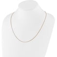 thumbnail image 5 of Avariah Diamonds Sterling Silver Rose Gold-plated Adjustable 1.3mm Box Chain - 22"- Made In Italy, 5 of 9