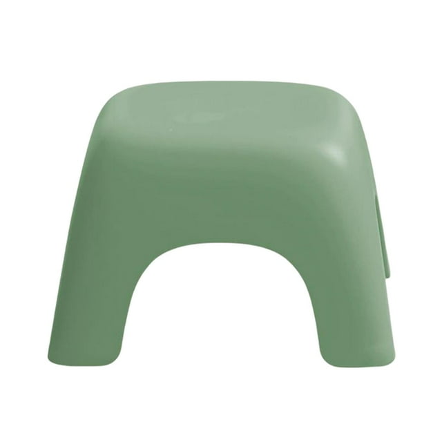 yuksok Banc simple Maison Rond et Confortable pour Salle de Bain Salle de Jeux Filles Vert