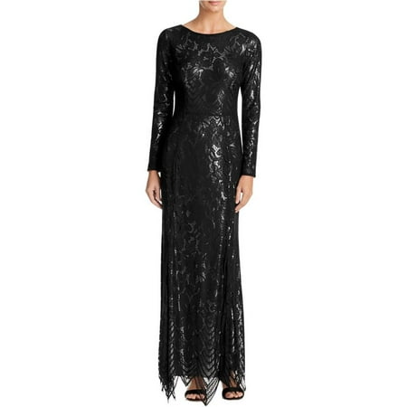 JS Boutique - JS Boutique Womens Lace Metallic Evening Dress - Walmart ...