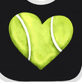thumbnail image 4 of Inktastic Tennis Ball in Heart Boys or Girls Baby Bib, 4 of 4