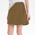 thumbnail image 4 of Zpanxa Girls Pleated Shorts Girls Solid Color Summer Thin Elastic Waist Shorts Kids Ruched Khaki 7 Years, 4 of 9