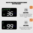 thumbnail image 4 of Car Head-Up Display A900 Sistema De Proyector De Parabrisas De Advertencia De Exceso De Velocidad Obd Hud Pantalla De Datos Automáticos Con Reflejo Para Una Conducción Segura Monstrate VI006157-00, 4 of 7
