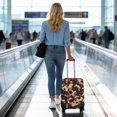 thumbnail image 5 of Stretch Luggage Cover S(18-20in)– Elastic Travel Suitcase Protector with Handle Openings & Bottom Closure, Washable Polyester Spandex Suitcases Cover, Camouflage Print, 5 of 5