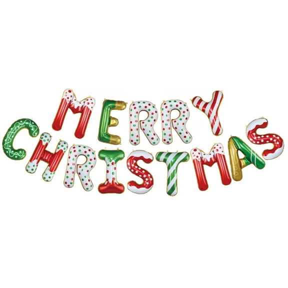14pcs/set 16inch Merry Christmas Letter Shape Foil Balloons Christmas Decorations for Home Store Navidad 2026 Party Decoration