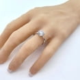 thumbnail image 5 of Nana Jewels Heart & Soul Silver 9.0mm (3ct) Round Cut Zirconia Solitaire Ring-Platinum Plated-Size 11.5, 5 of 7