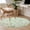 Multicolor, variant on Flower Green Round Area Rug 4 FT, Non Slip Indoor Outdoor Rug, Blue Pink Daisy Wildflower Floral Botanical Washable Soft Circular Carpet Non-Shedding Floor Mat for Coffee Table Nursery Foyer Balcony