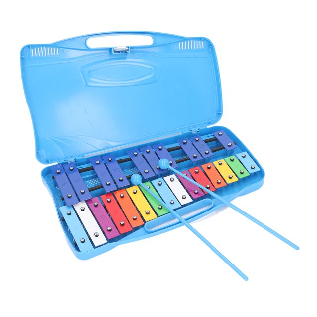 Xylophone 25 Notes Touches Métalliques Colorées Xylophone Percussion Instrument de Musique pour Enfants