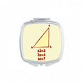 thumbnail image 1 of Modèle d'Illustration de Longueur Triangle Miroir Carré Portable Poche Compact Maquillage Double Face Verre, 1 of 3