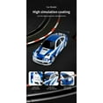 thumbnail image 3 of 2.4Ghz 1:43 Scale Four-Wheel Drive (4WD) High-Speed RC Drift Racing Car Toy with Remote Control, USB Charging Cable, Spare Tire & Roadblock Cones - Blue Rally Style, Single Battery, for Ages 14+ -, 3 of 4