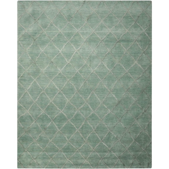 Nourison Lunette Aqua Area Rug LNT01 8' x 10'