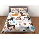 thumbnail image 3 of Funny Dogs Doona Cover Colorful Bedspread, Kids Full Bed Set With, 3 of 4