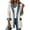White01, variant on Hsovts Women's Denim Cardigan Trimmed Blazer Denim Cuffs Knit Patchwork Jacket Winter Fall Button Down Collared Long Sleeve Loose Lightweight Blazer Navy S