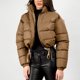 thumbnail image 5 of Ailaofu Women's Puffer Stand Collaraist Zipper Jackets Winter Warm Down Jacket Coat, 5 of 7