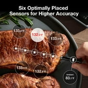Typhur Sync Dual Wireless Meat Thermometer, Digital Food Cooking Thermometer with Bluetooth 5.4, Wifi Unlimited Range, Smart Base for Kitchen, Grill, BBQ, Oven