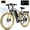 Gray, variant on ESKUTE M200F Electric Bike for Adults, 27.5" Full Suspension Mountain E-Bike, 1500W Peak Brushless Motor 20+ MPH, 48V 20.8Ah Up to 80 Miles Range, Step-Over Electric Bicycle Black, UL2849