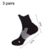thumbnail image 2 of Dinheiro 3 pares de calcetines de baloncesto, calcetines deportivos acolchados para hombres y mujeres, B, 2 of 5