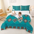 thumbnail image 3 of jejeloiu Monochrome Tribal Full Size Comforter Sets,Modern Print Bedding Comforter Set For Boys,Reversible,3 Pieces,1 Comforter and 2 Pillowcases, 3 of 7