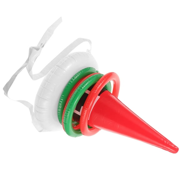 BEADCEST 55Pcs Inflatable Hat Toss Game Assorted Color Excellent for Indoor or Outdoor Activities