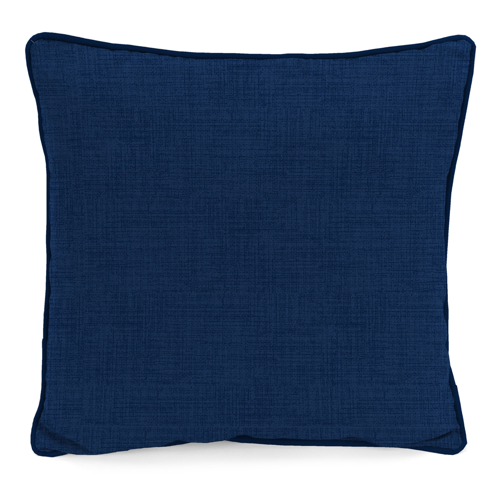 Mainstays Celosia Cove Outdoor Throw Pillow, 16", Navy Solid