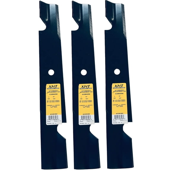 A&I XHT 18", 5/8", Notch Mower Blade (Set of 3) - B1EM1802,3
