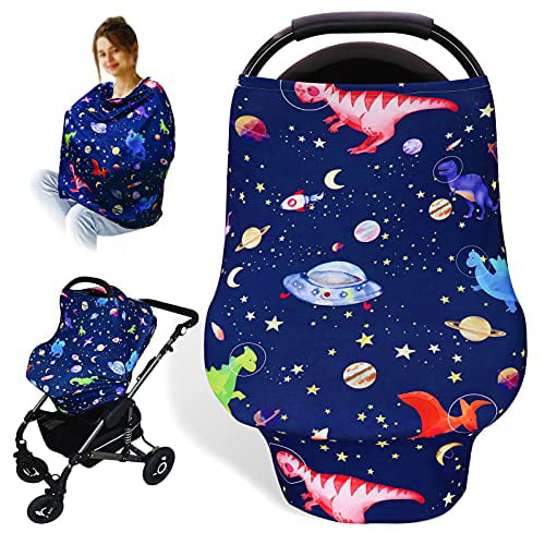Nursing Breastfeeding Cover Stretchy Multi Use Car Seat Canopy Carseat Canopy 