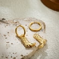 thumbnail image 6 of PERITANG Women 18K Gold Plated Hoop Earrings Western Denim Boots Vintage Earring Punk Bride Wedding Engagement Jewelry Gifts, 6 of 6