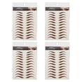 thumbnail image 1 of FELTECHELECTR 4 hojas de pegatinas para cejas postizas, tatuajes temporales para cejas a prueba de agua, 1 of 7