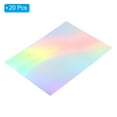 thumbnail image 3 of Uxcell 9.5"x7" Holographic Cardstock, 20 Pack Metallic Iridescent Mirror Paper Foil Board Reflective Sheets, Style 1, 3 of 6