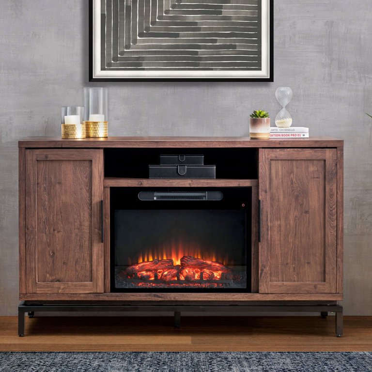 Sunjoy Oswin Electric Fireplace TV Stand for TVs up to 60 - Walmart.com