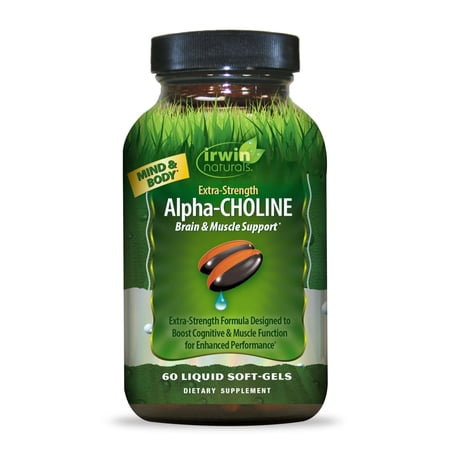 Irwin Natuals Extra-Strength Alpha-Choline Brain & Muscle Support 60ct