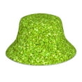 thumbnail image 1 of Fotbe Lime green glitter Sombrero Tipo Pescador con Estampado – Sombrero de Sol de Algodón de Moda para Playa, Golf, Pesca, 1 of 6