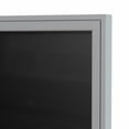thumbnail image 2 of Ghent's Vinyl 48" x 72" 3 Door Enclosed Flannel Letterboard in Black, 2 of 2