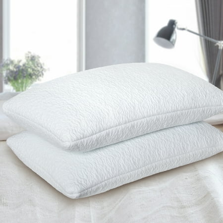 GranRest Premium Comfort Shredded Memory Foam Bed Pillow - Twin Pack