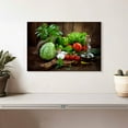 thumbnail image 2 of Elephant Stock Organic Fruits And Vegetables Wall Art - Horizontal Canvas Wall Art - Dining Room Wall Decor - Food And Drink Canvas - Brown And Green Decor - 12" x 8", 2 of 8