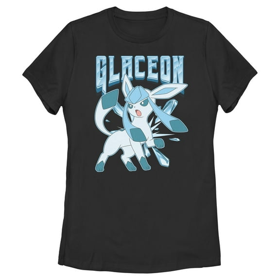 Women's Pokemon Glaceon Ice Attack  Graphic T-Shirt