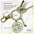 thumbnail image 5 of Golf Coaching Sport Gutsy Goodness Bronze Keychain Great Coach Changes Life Thank You Gift Club Charm, 5 of 8