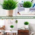 thumbnail image 5 of Morttic 4 Bundles Artificial Outdoor Plants Plastic Wheat Grass Greenery Shrubs UV Resistant Fake Plastic Shrubs for Outside Home Garden Yard Decoration, 5 of 6