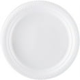 thumbnail image 2 of Disposable 6" inch Round White Plastic Plates - China Like Party Plates, Heavy Duty Small Disposable Dessert Plates, Salad Plate, Weddings, Serveware (100), 2 of 2